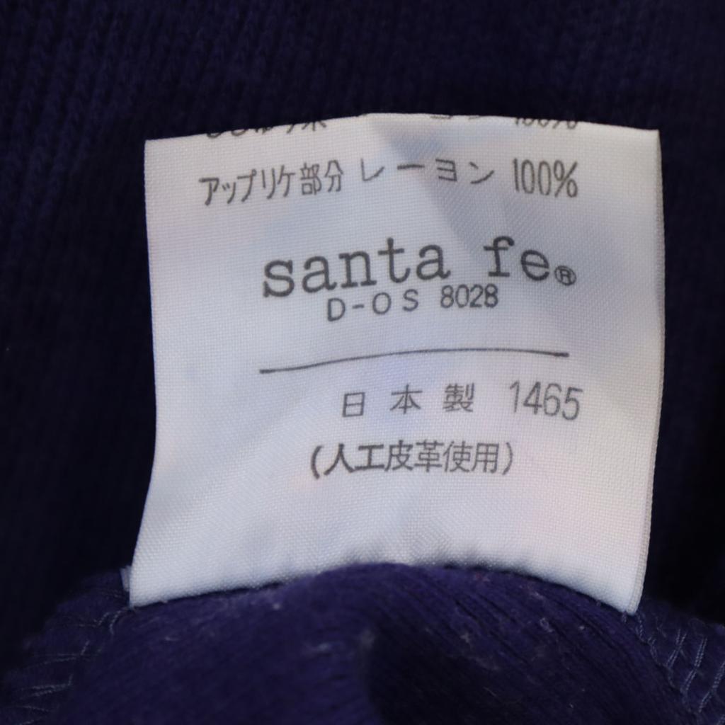 Santa Fe 90s Made In Japan Old Long Sleeve Trainer 4 Purple Navy Sweat Men's Used