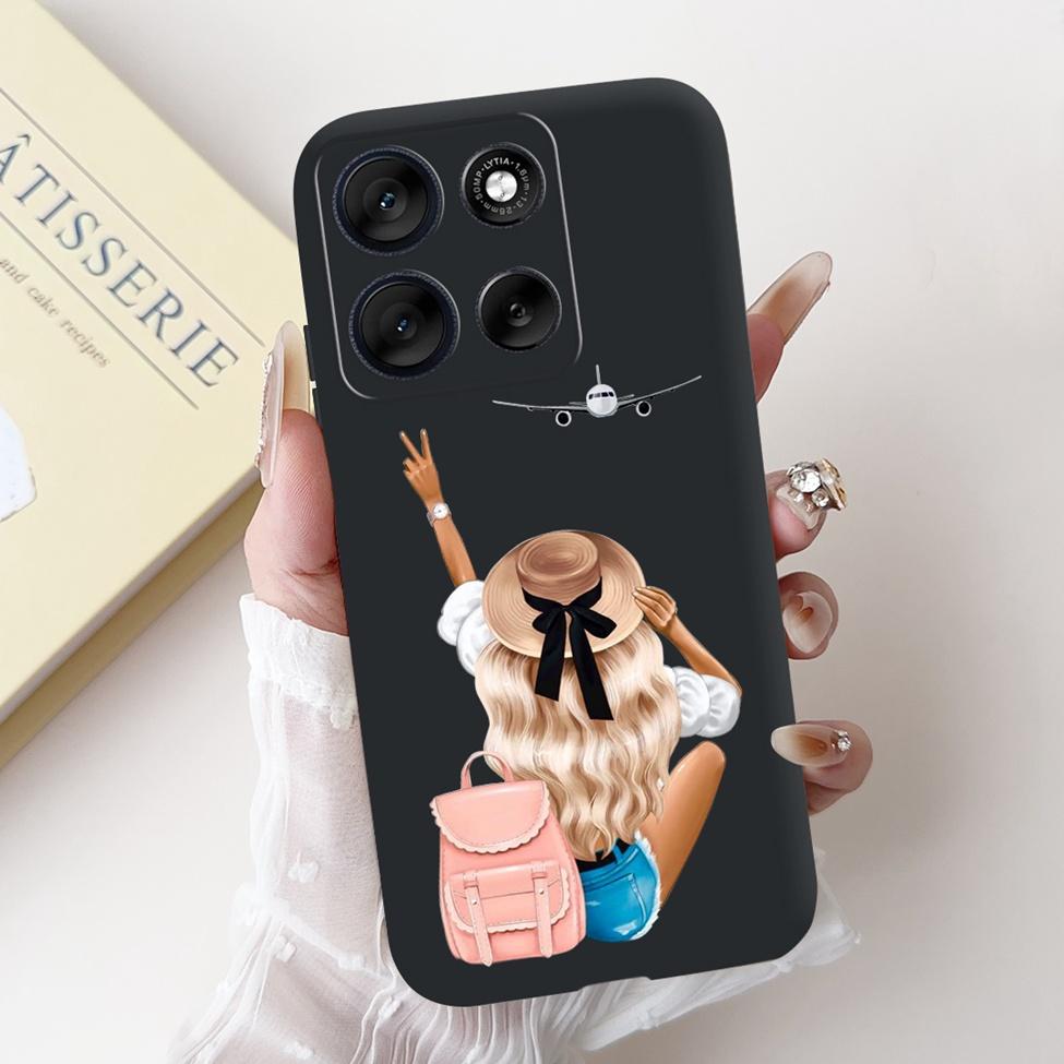 5G For Motorola Moto G56 G86 Cover For Motorola Moto G86 Case Silicone Fashion Butterfly Luxury Cute Funny Painted Back Cover