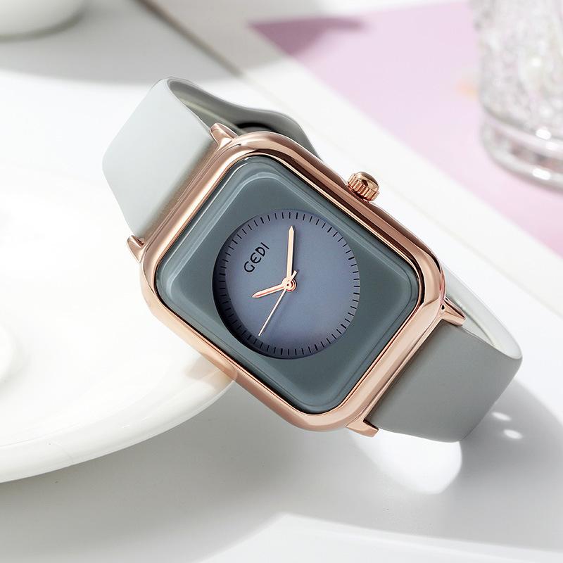 

Stylish Jelly Color Student Watch Simple Silicone Small Square Plate Watch Quartz Waterproof Women S Watch