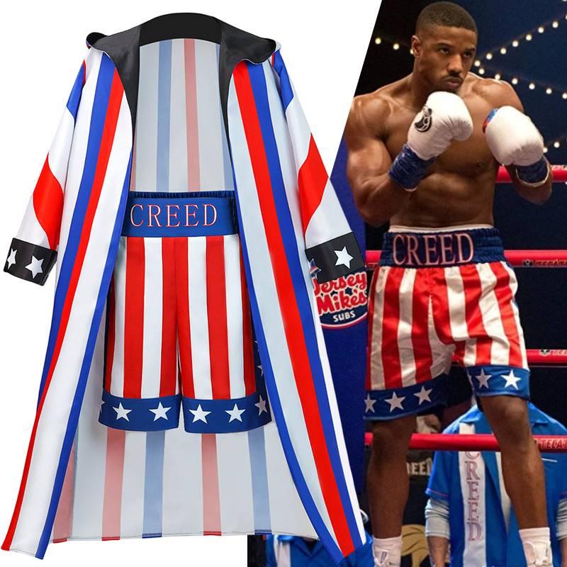 Adonis Creed Inspiriertes Kostümset für Halloween und Bühnenauftritte Hochwertiges Polyestermaterial