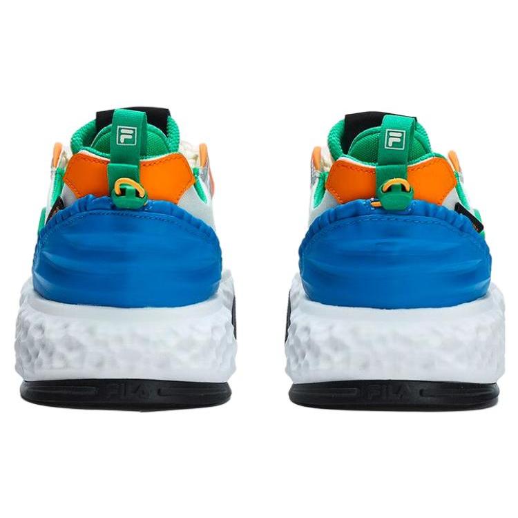 New FILA VIVA Abrasion Resistant Low Top Skateboard Shoes Women's White Green Blue F12W323201FWL