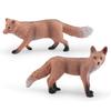 Simulated Red Fox Firefox Fox Model 4 Forest Animal Sand Table Decorative Static Ornament Toy