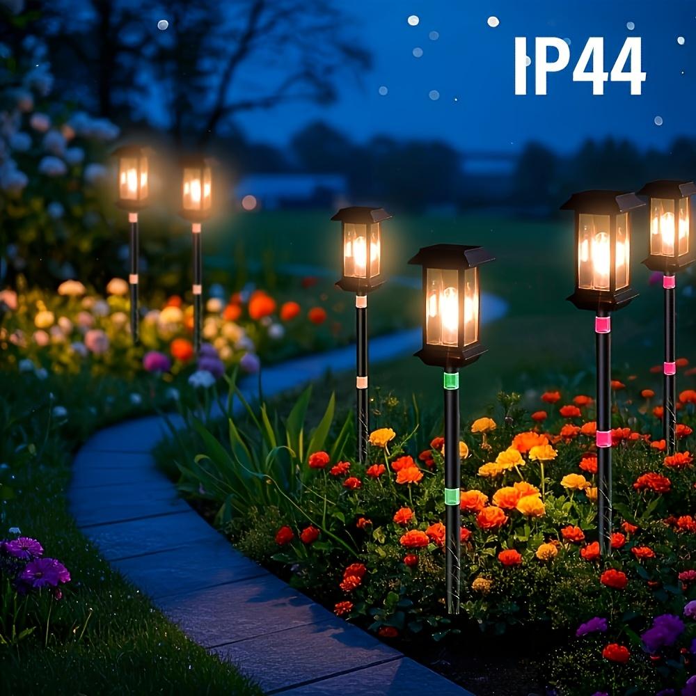 D5 2PCS Outdoor Solar Lamp Landscape Street Lights Intelligent Light Control Home Garden Solar Lamp External Ambiance Lighting