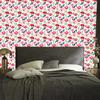 Wallpaper Flowers White, Powder Pink, Light Gray and Coral 50x1000