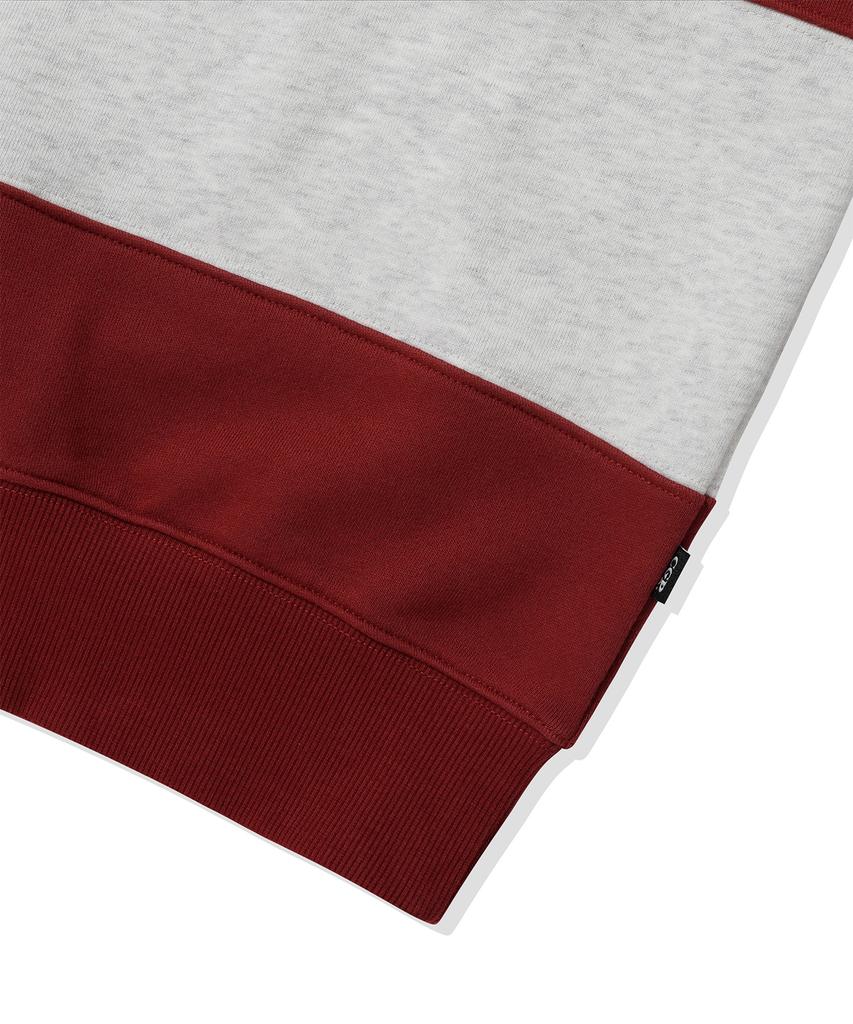 CGP Striped Rugby Sweatshirt_Dark Red