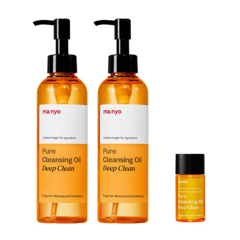 ma:nyo Pure Cleansing Oil Deep Clean 200ml × 2 + Cleansing Oil 25ml (Gift)