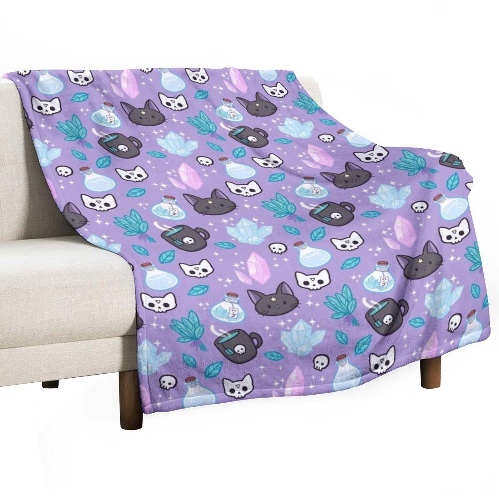 

Herb Witch | Nikury Throw Blanket Stuffeds Soft Beds Furrys valentine gift ideas Blankets 30x40in