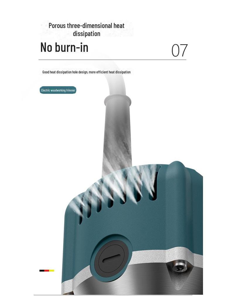 Customizable 6-Speed Multifunction Woodworking Machine for Trimming, Slotting, and Engraving