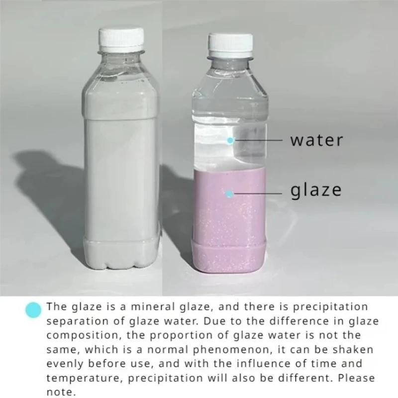 Metal Glaze DIY Pottery Handicrafts Coloring Glaze 350ml/ Bottle Medium Temperature Firing Ceramic Crystallization Kiln Changing