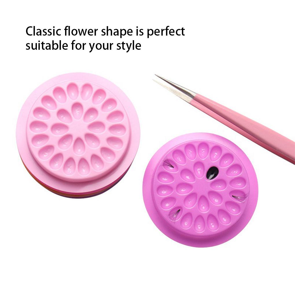 Gasket Glue Eyelash Plastic Holder PVC Makeup Tray Multifunctional Compact Lightness for Women Cosmetic Accessories