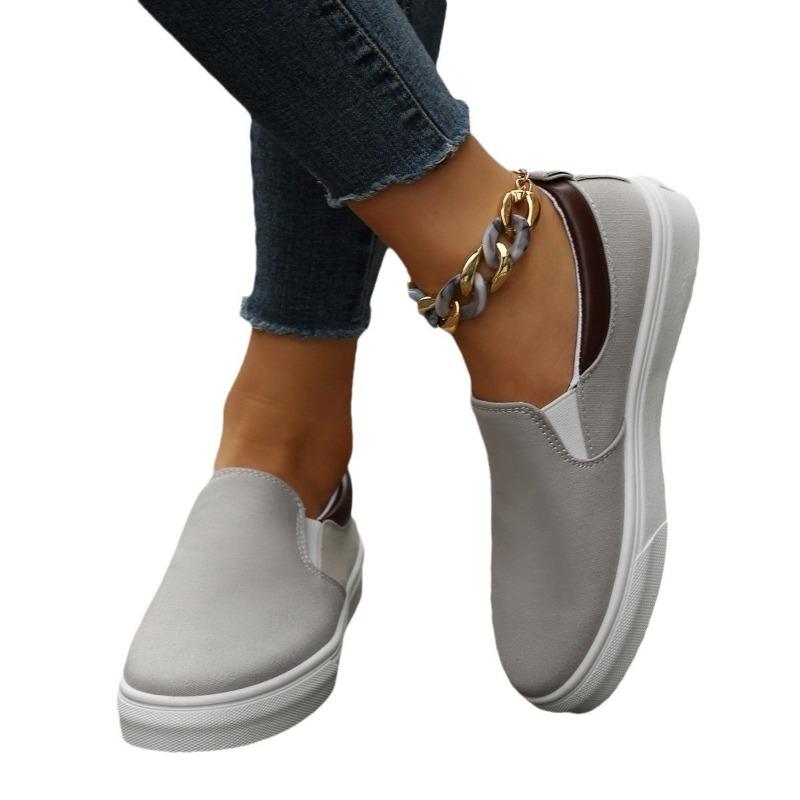 New thick baseplate shoes one pedal low-top fashion sports and leisure single shoes women