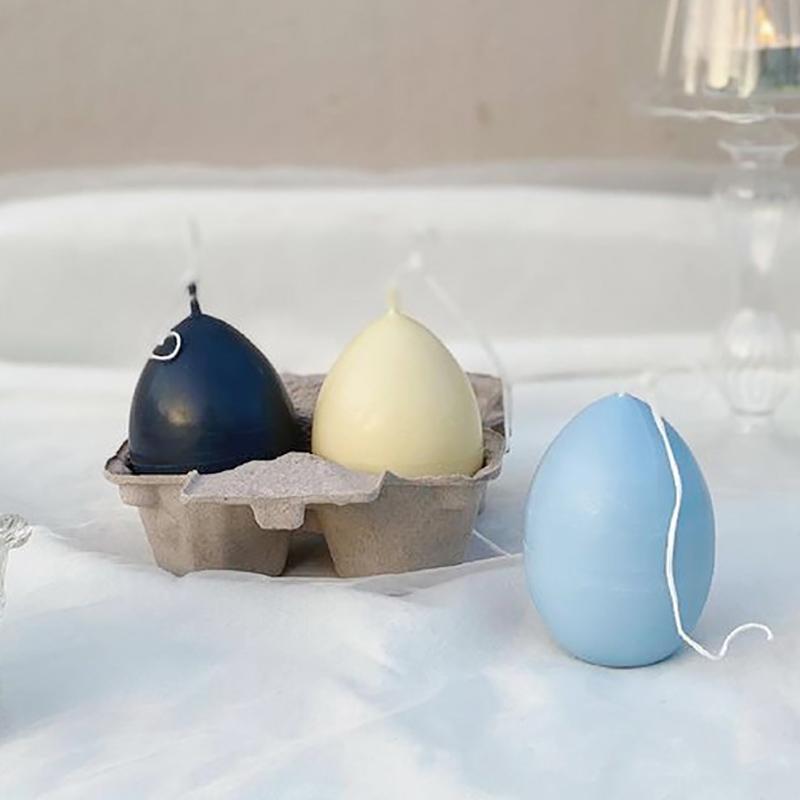 Ostern 3D Ei Handgemachte Kerze Silikonform DIY Simulations-Ei Dessert Mousse Schokoladenkuchen Handwerk Dekoration Backform
