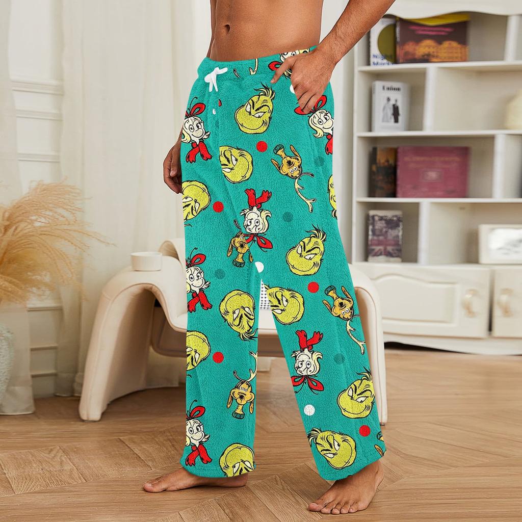 Men's Loose Fit Jogger Sweatpants with Pockets Christmas Print