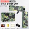 New Upgraded Lifecard Metal Folding Gun Toy For Kids Adult, Pistol Toys Gun With Soft Bullets Alloy Shooting Model For Adults