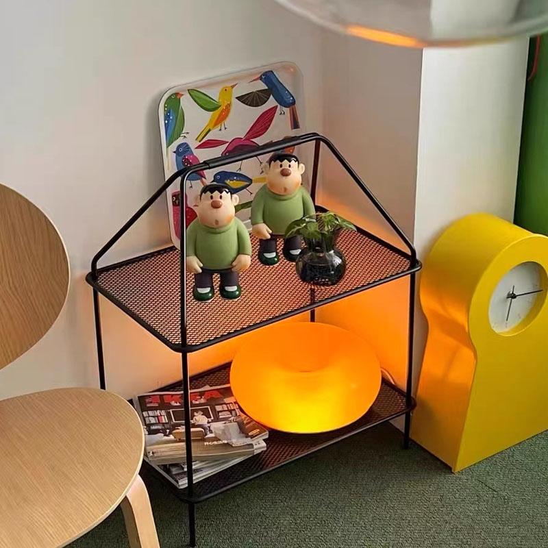 LED-Wandleuchte Cremefarbener Donut-Stil mit Touch-Schalter, Moderne Innenraumdekorationsbeleuchtung für Schlafzimmer, Wohnzimmer, Esszimmer, Arbeitszimmer und Heimambiente