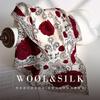 Elegant temperament silk wool scarf women's 2025 autumn and winter warm new silk wool silk scarf high quality silk wool square scarf