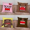 Cartoon Cute Domo-kun Pillow Case For Home Bedroom Car Office Decoration Living Room Sofa Cushion Cover Suitable