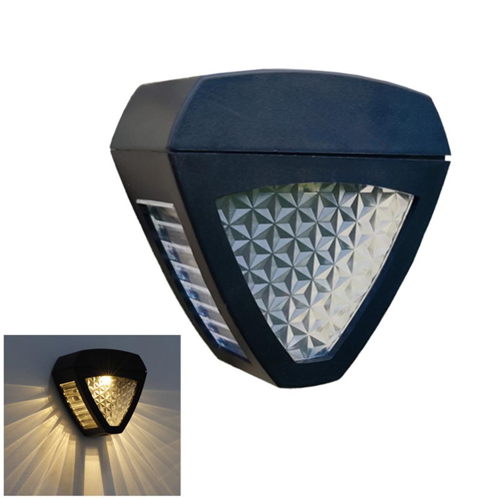Solar Lights Outdoor, High Brightness & Warm Light Led Solar Stair Lamp, Ip44 Waterproof, For Stairs, Step, Fence, Wall, 8-10 Working Hours