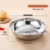 Yuan Yang 304 Stainless Steel Thickened Hot Pot Cookware for Induction Cookers - Household & Commercial Use