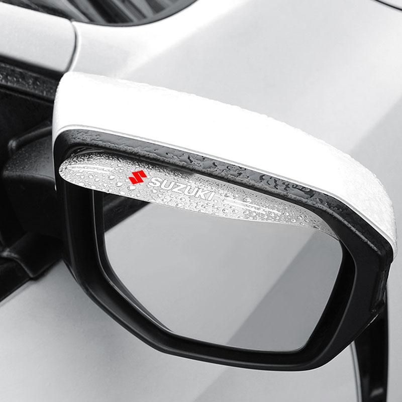 2pcs Car Side Rearview Mirror Guard Cover Rain Eyebrow Covers Stickers for Suzuki Jimny Samurai S-Cross SX4 GW250 Swift XL-7 ALTO IGNIS Accessories