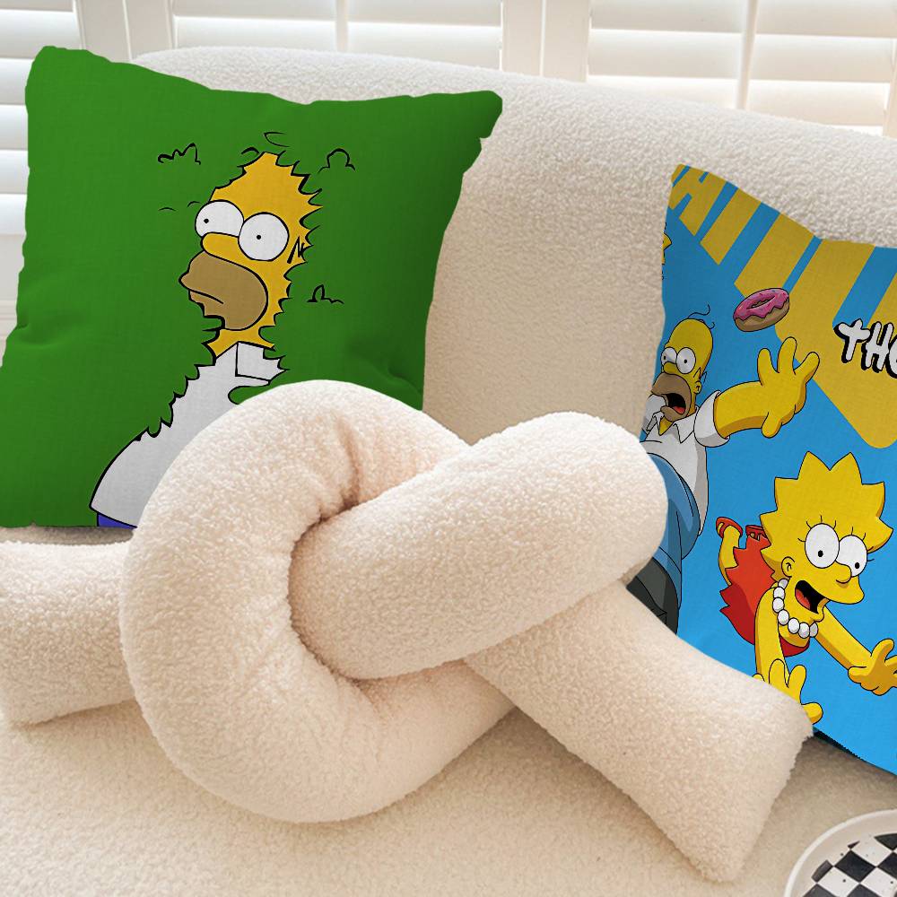 Cartoon The S-Simpsons Pillow Cushion Cover Pillowcase Living Room Sofa Home Decor