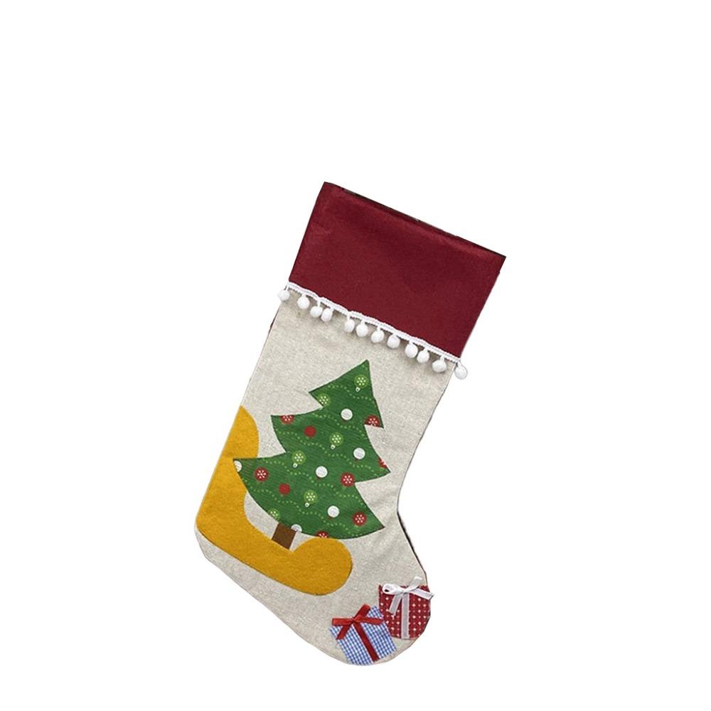 Santa Claus Large Candy Christmas Stocking Snowman Fireplace Christmas Stocking  Car