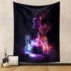 "Chess Pieces in Mystical Glow" Patterned Tapestry Decorative Wall Hanging, Home Bedroom Living Room Decor