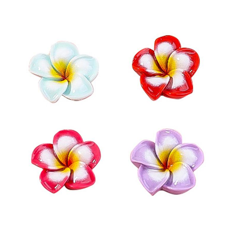 10Pcs Cartoon Simulation Flower Resin Series Jewelry Making Diy Accessories