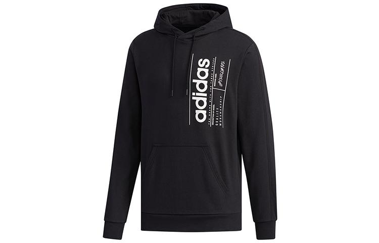 

Adidas Sweatshirts Men s Black Hooded Moderate Regular FM6016 L