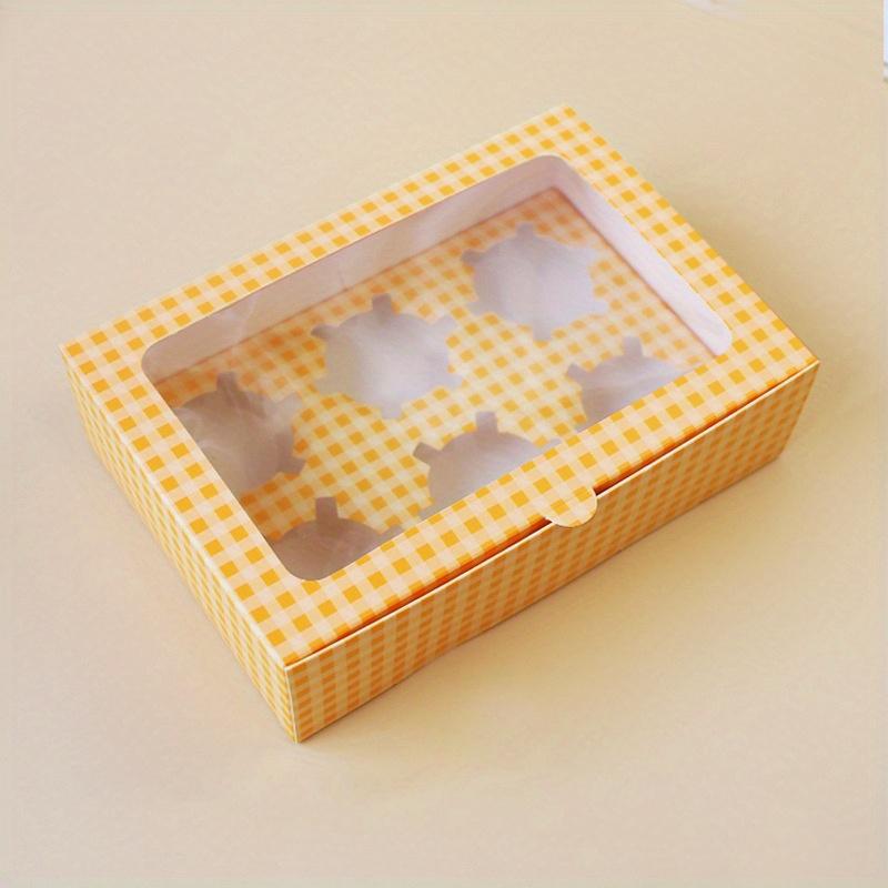 

Паперова упаковка для кексів. Картата коробка для десертів. Чашка для мусу. Коробка для упаковки яєчного пирога. 6 grids