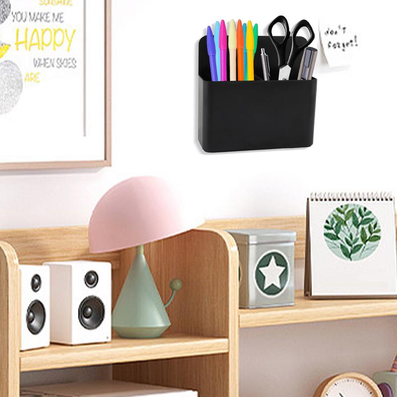 Magnetisk pennhållare Magnetisk mugghållare Skåpsorganisatör Kylskåpspennhållare Med starka magneter Förvaringshållare för whiteboard-pennor