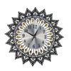Large Metal Geometric Heart Wall Clock European Quiet Movement For Noiseless Operations Easy Mounting Home Decors Gift