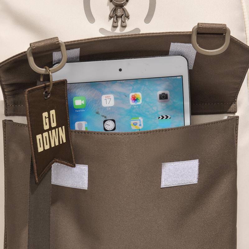 Contrast Color Student Schoolbag Men's Backpack Large Capacity Travel Backpack