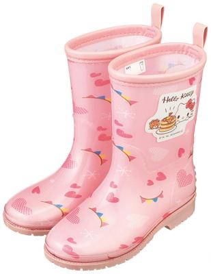 Skater Rain Boots Shoes Boots for Kids Hello Kitty Sanrio Reflective Tape 18cm RIBT3