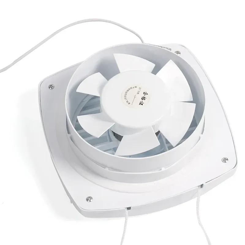 220V 4/6/7inch 110/150/180mm Silence Ventilating Strong Exhaust Extractor Fan for Window Wall Bathroom Toilet Kitchen Mounted