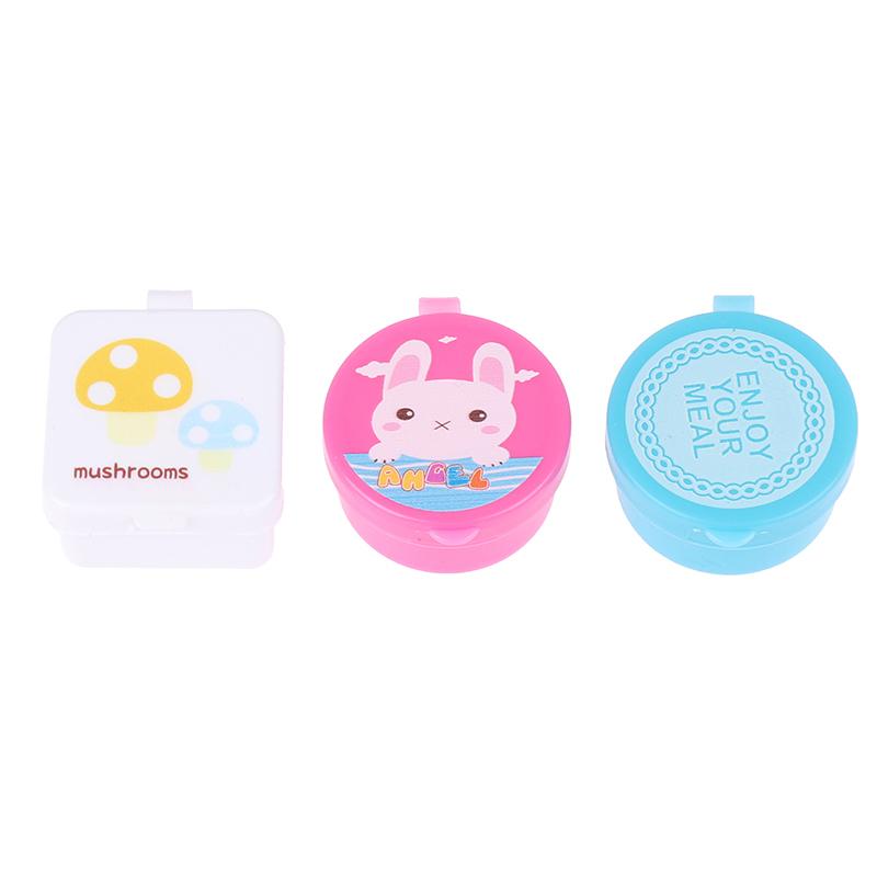4Pcs Lunch Bento Sauce Container Cute Design Portable Plastic Condiment Dispenser Squeeze Mini Salad Ketchup Bottle