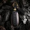 New Leather Car Key Case Cover Fob Accessories for Lincoln Aviator Navigator for Ford Edge Escape Explorer Focus Keychain Holderertrr6