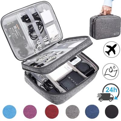Cable Storage Bag Waterproof Digital Electronic Organizer Portable USB Data Line Charger Plug Storage Bag Travel Cable
