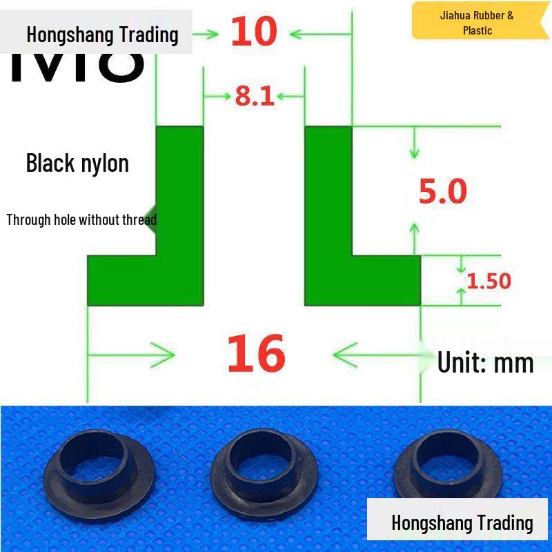 Step T-Shaped Nylon Insulating Bushing Washer, M3-M35 Thread Protection Spacer