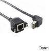 Right Angle 8Pin Screw Panel RJ45 Cable Panel Mount Extension Cable Ethernet LAN Cord Network Wire