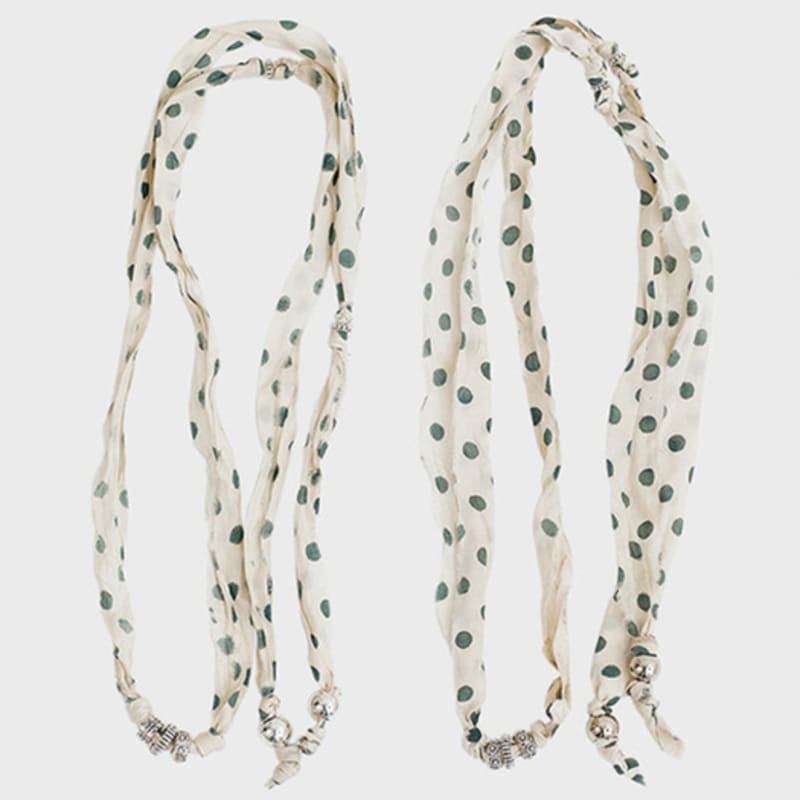 NEGATIVETHREE Silk String necklace_Dot