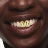 Fashionable Metal Fang Grillzs Hollow Teeth Jewelry Copper Texture Dental Accessory Suitable for Parties and Event
