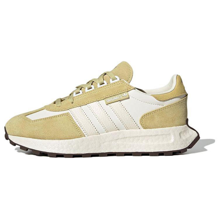 Adidas Originals Retropy E5 Fabric Leather Suede Casual Non-Slip Durable Low-Top Lifestyle Shoes Women Sneaker White Yellow GY9919