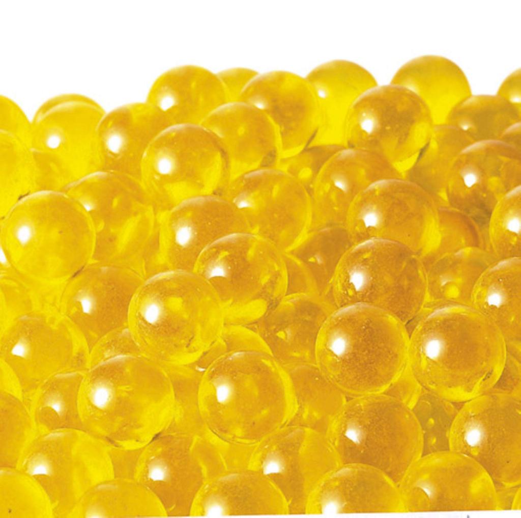 Matsuno Hobby Glass Marbles, Made in Japan, 15mm Yellow, 1 Bag (250 Marbles) C1248