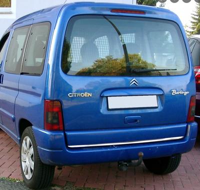 CITROEN BERLINGO I - Chrome Trunk Trim - Tailgate Accent - Premium Car Rear Detail - Shine Enhancer Tuning Tailgate