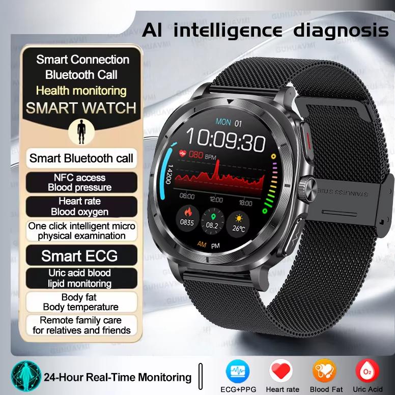 2025 Neue Gesundheitsuhr 7 Ultra Smartwatch Harnsäure Blutfette EKG+PPG Blutdruck Herzfrequenz Smartwatch