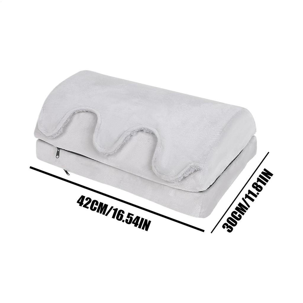 Feet Rest For Under Desk Adjustable Heights Leg Supports Pillow Ergonomic Foot Stools With Warm Pocket For Living Room Bed Study