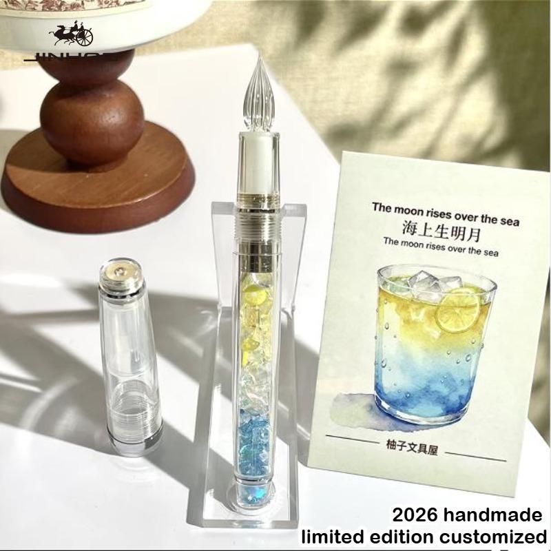 2026 Handcrafted Limited Edition JINHAO 82 Glass Dip Pen Finely Grounded Smooth Writing Office School Art Supplies Stationery