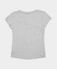 PLACE STUDIO Back Cross Lace Contrast Basic Semi-Crop Women'S Short Sleeve T-Shirt [White]