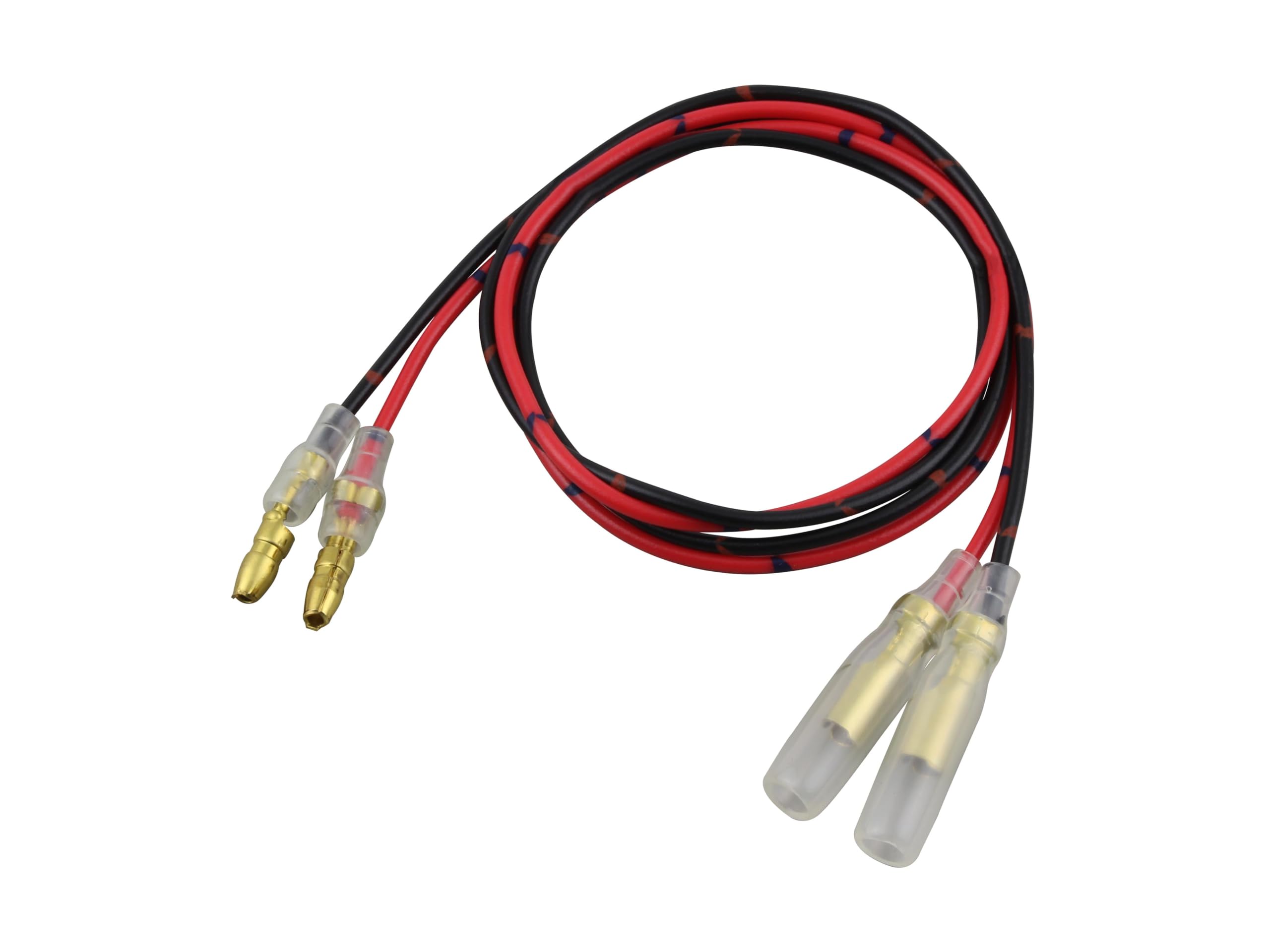 

POSH 091079-50 Motorcycle Supplies, Turn Signal Extension Cord, Red, Black, 1 Each 19.7 inches (50 cm)